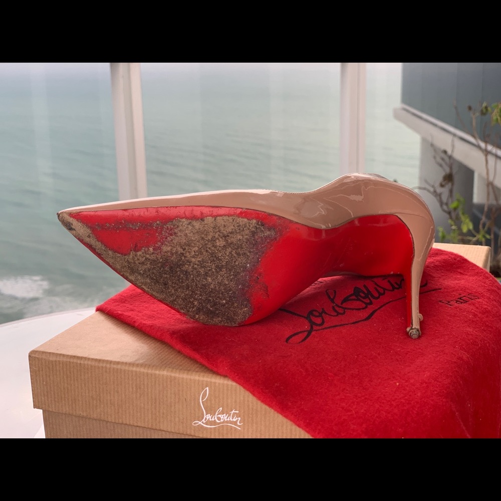 Christian Louboutin So Kate 120 Patent Nude 38.5 - Picture 3 of 8